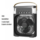 2024 NEW Portable Fan Air Conditioners USB Electric Fan LED Night Light Water Mist Fun 3 in 1 Air Humidifie for Home