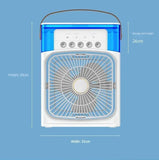 2024 NEW Portable Fan Air Conditioners USB Electric Fan LED Night Light Water Mist Fun 3 in 1 Air Humidifie for Home