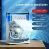 2024 NEW Portable Fan Air Conditioners USB Electric Fan LED Night Light Water Mist Fun 3 in 1 Air Humidifie for Home
