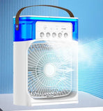 2024 NEW Portable Fan Air Conditioners USB Electric Fan LED Night Light Water Mist Fun 3 in 1 Air Humidifie for Home