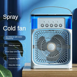 2024 NEW Portable Fan Air Conditioners USB Electric Fan LED Night Light Water Mist Fun 3 in 1 Air Humidifie for Home