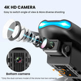 E99 k3 pro hd 4k drohnen kamera high hold modus faltbar mini rc wifi luftaufnahme quadcopter spielzeug hubschrauber