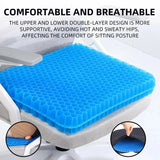 Breathable Honeycomb Gel Seat Cushion for Home Office Car Summer Comfort Tailbone Pain Relief