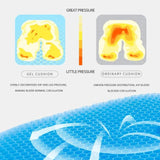 Breathable Honeycomb Gel Seat Cushion for Home Office Car Summer Comfort Tailbone Pain Relief