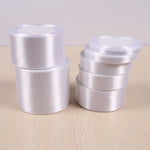 01,free shipping Wholesale 25 Yards White Silk Satin Ribbon , Wedding decorative ribbons, gift wrap, DIY handmade materials