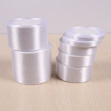 01,free shipping Wholesale 25 Yards White Silk Satin Ribbon , Wedding decorative ribbons, gift wrap, DIY handmade materials