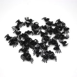 Plastic Black Spider Trick Toy Halloween Haunted House Prop Decorations Christmas Children's Day Gift