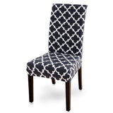 1/2/4/6PCS Spandex Chair Covers Printed Stretch Elastic Universal Chair Cover Slipcovers For Dining Room Wedding Banquet Hotel