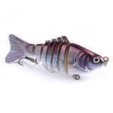 dasd  1 PCS Proberos Fishing Wobblers Swim Bait Fishing Bait 6-7 Sections Fishing Lure 10cm/15.5g 6# Good Quality Hook Fishing Tackle