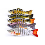 dasd  1 PCS Proberos Fishing Wobblers Swim Bait Fishing Bait 6-7 Sections Fishing Lure 10cm/15.5g 6# Good Quality Hook Fishing Tackle
