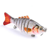 dasd  1 PCS Proberos Fishing Wobblers Swim Bait Fishing Bait 6-7 Sections Fishing Lure 10cm/15.5g 6# Good Quality Hook Fishing Tackle