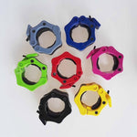 1 Pair Spinlock Collars Barbell Collar Lock Dumbell Clips Clamp Weight lifting Bar Gym Dumbbell Fitness Body Building
