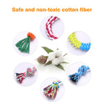 1 Set Dog Chewing Toys Set Chew Toys Gift Set Pet Rope Flying Discs Toy Durable Braided Bone Chewing Training Toys Rope 5-10 pcs