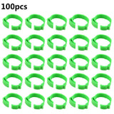 100PCS Chicken Leg Ring Adjustable Poultry Leg Buckle Digital Label Ring for Chicken Duck Pigeon Poultry Farming Distinction 20E