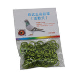 100Pcs pigeons Identification Race Birds Metal Foot Ring 8mm Pigeons Carry Tools Quail Parrot Ring Bird Feeding Pigeons Tools