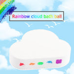 100g Natural Skin Care Rainbow Cloud Natural Bath Salt Exfoliating Moisturizing Bubble Bomb Ball Essential Oil Bubble Shower
