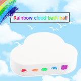 100g Natural Skin Care Rainbow Cloud Natural Bath Salt Exfoliating Moisturizing Bubble Bomb Ball Essential Oil Bubble Shower