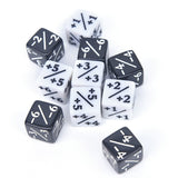 10Pcs Dice Counters 5 Positive +1/+1 & 5 Negative -1/-1 For Magic The Gathering Table Game Funny Dices High Quality