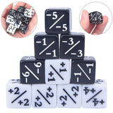 10Pcs Dice Counters 5 Positive +1/+1 & 5 Negative -1/-1 For Magic The Gathering Table Game Funny Dices High Quality