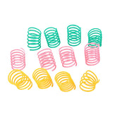 10Pcs Pet Wide Durable Heavy Gauge Plastic Colorful Springs Cat Toy Playing Toys for Kitten