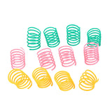 10Pcs Pet Wide Durable Heavy Gauge Plastic Colorful Springs Cat Toy Playing Toys for Kitten