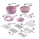 dasda  11 IN 1 Multi-function Easy Food Chopper Carrot Potato Grater Manual Onion Cutter Easy Food Chopper Slicers Kitchen Gadget