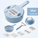 dasda  11 IN 1 Multi-function Easy Food Chopper Carrot Potato Grater Manual Onion Cutter Easy Food Chopper Slicers Kitchen Gadget