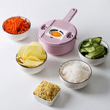 dasda  11 IN 1 Multi-function Easy Food Chopper Carrot Potato Grater Manual Onion Cutter Easy Food Chopper Slicers Kitchen Gadget
