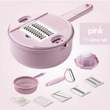dasda  11 IN 1 Multi-function Easy Food Chopper Carrot Potato Grater Manual Onion Cutter Easy Food Chopper Slicers Kitchen Gadget