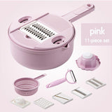 dasda  11 IN 1 Multi-function Easy Food Chopper Carrot Potato Grater Manual Onion Cutter Easy Food Chopper Slicers Kitchen Gadget