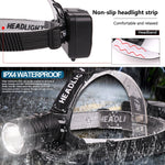 120000 Lumen XHP-70.2 led Headlamp Fishing Camping headlight High Power lantern Head Lamp Zoomable USB Torches Flashlight 18650