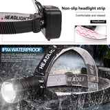 120000 Lumen XHP-70.2 led Headlamp Fishing Camping headlight High Power lantern Head Lamp Zoomable USB Torches Flashlight 18650