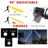 120000 Lumen XHP-70.2 led Headlamp Fishing Camping headlight High Power lantern Head Lamp Zoomable USB Torches Flashlight 18650