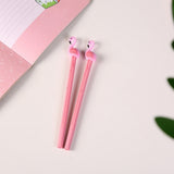 4Pcs 0.5mm Flamingo Gel Pen School Office Supplies Students Writing Stationery