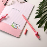 4Pcs 0.5mm Flamingo Gel Pen School Office Supplies Students Writing Stationery