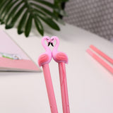 4Pcs 0.5mm Flamingo Gel Pen School Office Supplies Students Writing Stationery