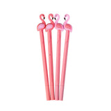 4Pcs 0.5mm Flamingo Gel Pen School Office Supplies Students Writing Stationery