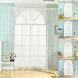 100cm x 200cm Lovely Daisy Flowers Offset Printing Rod Pocket Bedroom Curtain