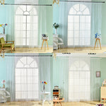 100cm x 200cm Lovely Daisy Flowers Offset Printing Rod Pocket Bedroom Curtain
