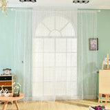 100cm x 200cm Lovely Daisy Flowers Offset Printing Rod Pocket Bedroom Curtain