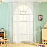 100cm x 200cm Lovely Daisy Flowers Offset Printing Rod Pocket Bedroom Curtain