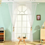 100cm x 200cm Lovely Daisy Flowers Offset Printing Rod Pocket Bedroom Curtain