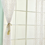 100cm x 200cm Lovely Daisy Flowers Offset Printing Rod Pocket Bedroom Curtain