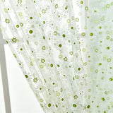 100cm x 200cm Lovely Daisy Flowers Offset Printing Rod Pocket Bedroom Curtain
