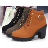 Damen Block Heel Stiefel Blockabsatz Schnalle / Reißverschluss / Schnürsenkel Kunst-Veloursleder 5.08-10.16 cm / Booties / Stiefeletten Herbst / Winter Schwarz / Gelb / Grün / EU39 - app80