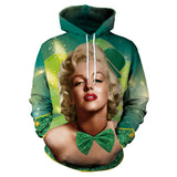 dasda  Elf Masquerade Adults' Men's Halloween Carnival St Patricks Day Festival / Holiday Polyster Green Carnival Costumes Shamrock Novelty 3 Leaf