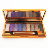 9 Colors Eyeshadow palette diamond bright shining colorful makeup eye shadow flash glitter makeup set