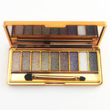 9 Colors Eyeshadow palette diamond bright shining colorful makeup eye shadow flash glitter makeup set