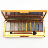 9 Colors Eyeshadow palette diamond bright shining colorful makeup eye shadow flash glitter makeup set