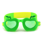 Swimming Goggles Waterproof Anti-Fog Adjustable Size One Size Silica Gel PC Greens Reds Pink Transparent
